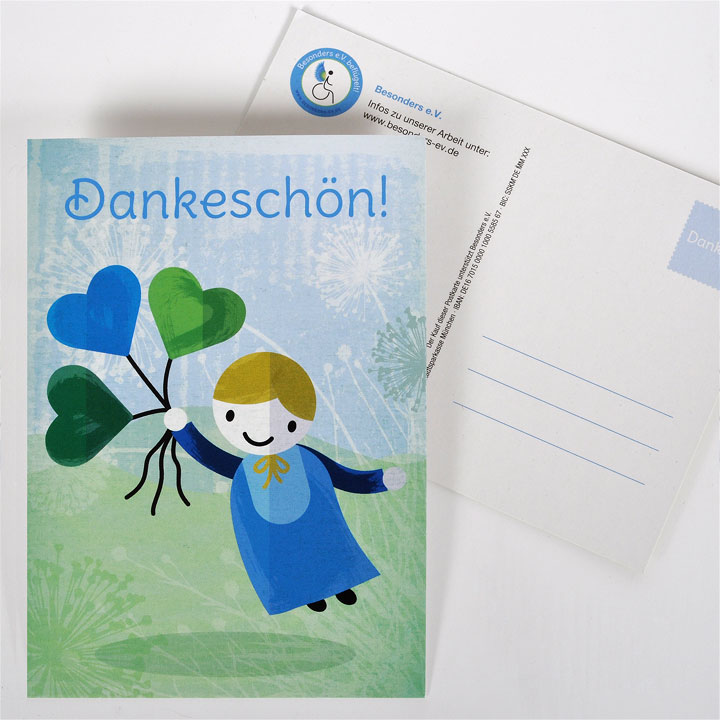 Postkarte „Dankeschön“